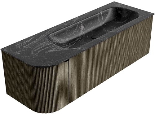 Badmeubel KURVE-DLUX Shadow Wastafel Lava Set12 00051-2