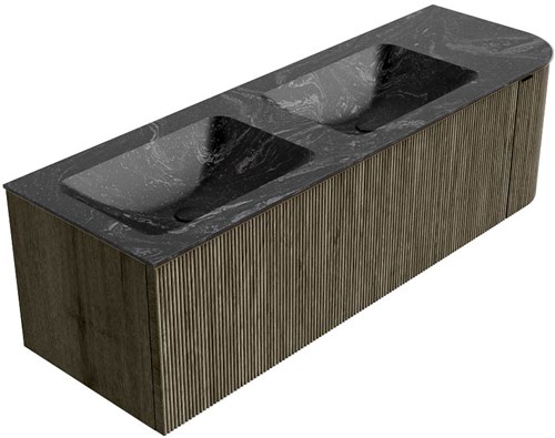 Badmeubel KURVE-DLUX Shadow Wastafel Lava Set12 00072-2