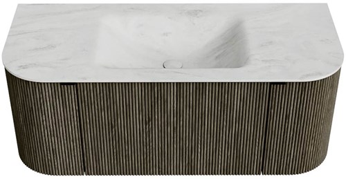 Badmeubel KURVE-DLUX Shadow Wastafel Opalo Set11 00017-1