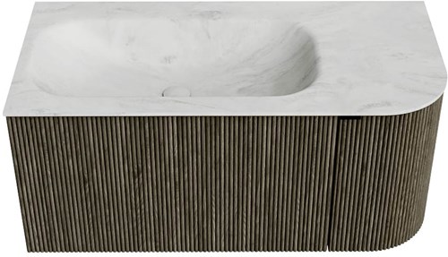 Badmeubel KURVE-DLUX Shadow Wastafel Opalo Set11 00020-1