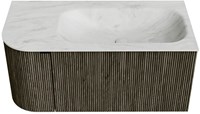 Badmeubel KURVE-DLUX Shadow Wastafel Opalo Set11 00023-1