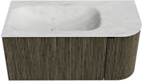Badmeubel KURVE-DLUX Shadow Wastafel Opalo Set11 00024-1