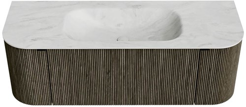 Badmeubel KURVE-DLUX Shadow Wastafel Opalo Set11 00029-1