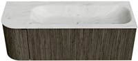 Badmeubel KURVE-DLUX Shadow Wastafel Opalo Set11 00043-1