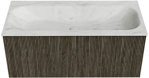 Badmeubel KURVE-DLUX Shadow Wastafel Opalo Set11 00046-1
