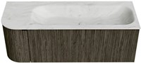 Badmeubel KURVE-DLUX Shadow Wastafel Opalo Set11 00047-1