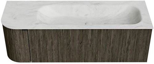 Badmeubel KURVE-DLUX Shadow Wastafel Opalo Set11 00051-1