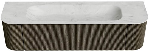 Badmeubel KURVE-DLUX Shadow Wastafel Opalo Set11 00065-1