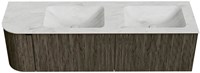 Badmeubel KURVE-DLUX Shadow Wastafel Opalo Set11 00083-1