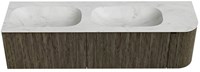Badmeubel KURVE-DLUX Shadow Wastafel Opalo Set11 00092-1