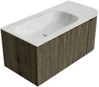 Badmeubel KURVE-DLUX Shadow Wastafel Opalo Set12 00024-2