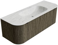 Badmeubel KURVE-DLUX Shadow Wastafel Opalo Set12 00033-2