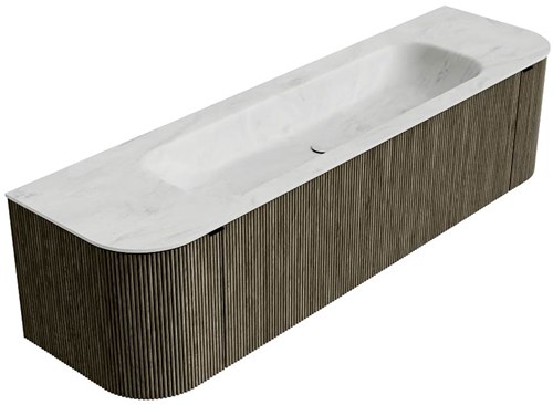 Badmeubel KURVE-DLUX Shadow Wastafel Opalo Set12 00069-2