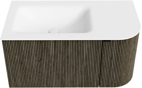 Badmeubel KURVE Shadow Wastafel Talc Set11 00012-1