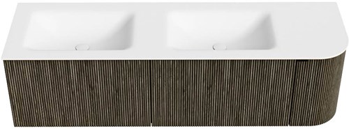 Badmeubel KURVE Shadow Wastafel Talc Set11 00084-1