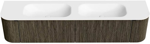 Badmeubel KURVE Shadow Wastafel Talc Set11 00101-1