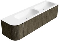 Badmeubel KURVE Shadow Wastafel Talc Set12 00087-2