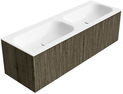 Badmeubel KURVE Shadow Wastafel Talc Set12 00090-2