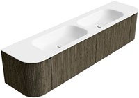 Badmeubel KURVE Shadow Wastafel Talc Set12 00093-2