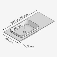RIDGE101INLGre - Lijntekening