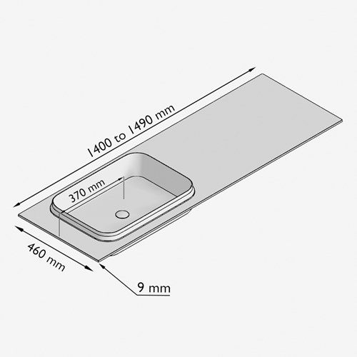 RIDGE140INLUrb - Lijntekening
