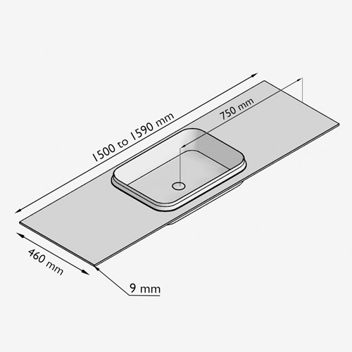 RIDGE150INMSmo - Lijntekening
