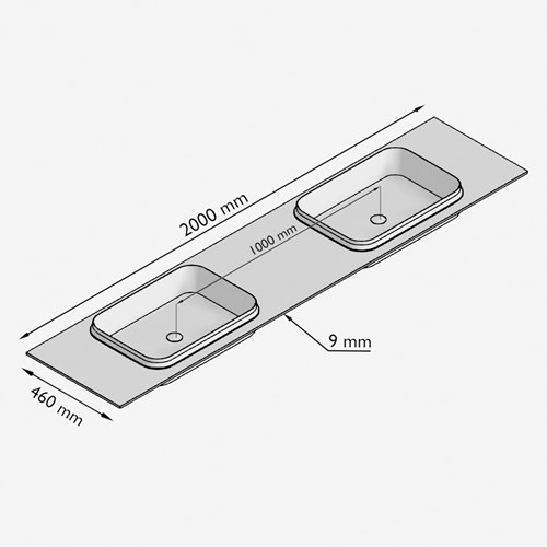 RIDGE200INDPla - Lijntekening