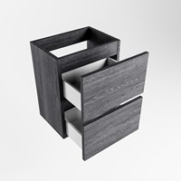 ADA mueble de baño de fondo reducido con 2 cajones color Antracite 40cm ancho.-3