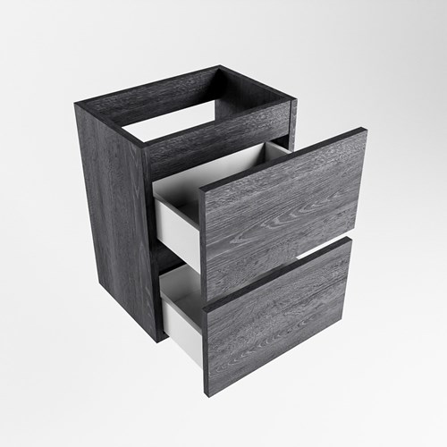 ADA mueble de baño de fondo reducido con 2 cajones color Antracite 40cm ancho.-3