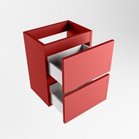 ADA mueble de baño de fondo reducido con 2 cajones color Fire 40cm ancho.-3
