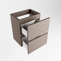 ADA mueble de baño de fondo reducido con 2 cajones color Smoke 40cm ancho.-3