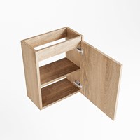 TURE cloakroom base cabinet 40cm 1 door color Washed Oak.-3