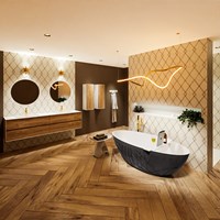 HOLM baignoire autoportante 180x85cm couleur Dark Grey / Talc.-3