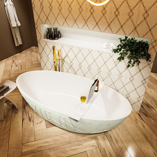 HOLM vasca da bagno indipendente 180x85cm colore Greey / Talc.-2