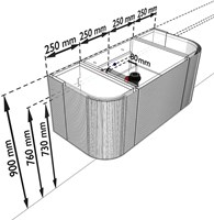 KRVGRU100LR1L2D0KMDusSom - Aansluitmaten