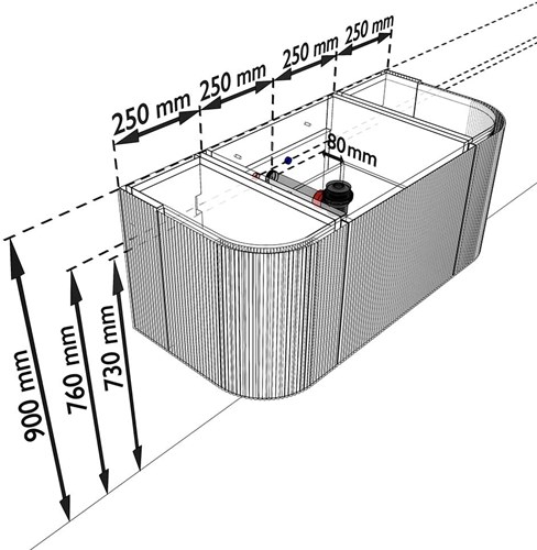 KRVGRU100LR1L2D0KMDusSom - Aansluitmaten