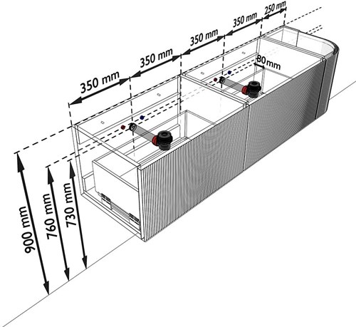 KRVSTS165R2L1D0KDRubSom - Aansluitmaten