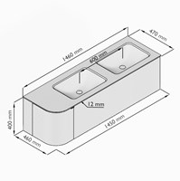 KRVLEA145L1L1D0KDShaLav - Lijntekening