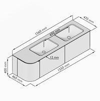 KRVLEA155L2L1D0KDRubFra - Lijntekening
