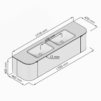 KRVLEA170LR1L2D0KDRubLav - Lijntekening