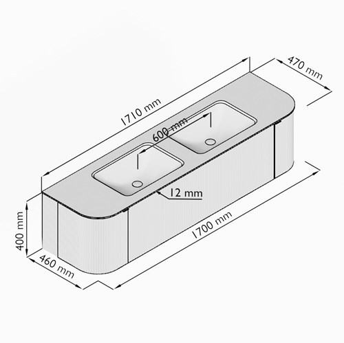 KRVLEA170LR1L2D0KDShaFra - Lijntekening