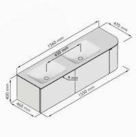 KRVCLO155R2L1D2KDShaTal - Lijntekening