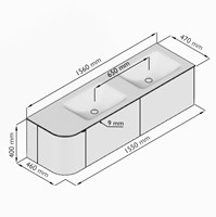 KRVCLO155L2L1D0KDDusTal - Lijntekening
