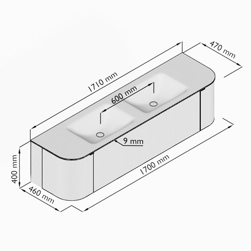KRVCLO170LR1L2D2KDRubTal - Lijntekening