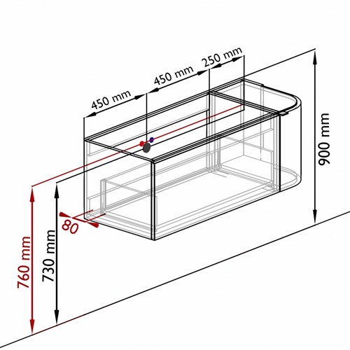 KRVBGS115L1L1D1KRDusGla - Aansluitmaten