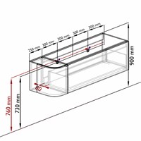 KRVCLO145L1L1D0KDDusUrb - Aansluitmaten