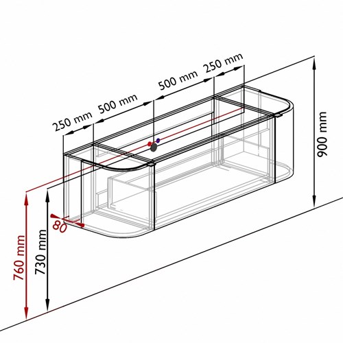 KRVBGM150LR1L2D1KMRubGla - Aansluitmaten