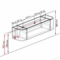 KRVLEA170LR1L2D2KDRubGla - Aansluitmaten