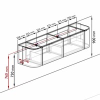 KRVLEA180LR2L2D2KDRubFra - Aansluitmaten