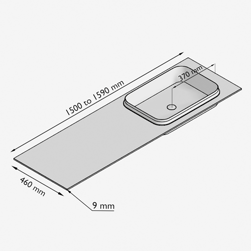 RIDGE150INRPla - Lijntekening